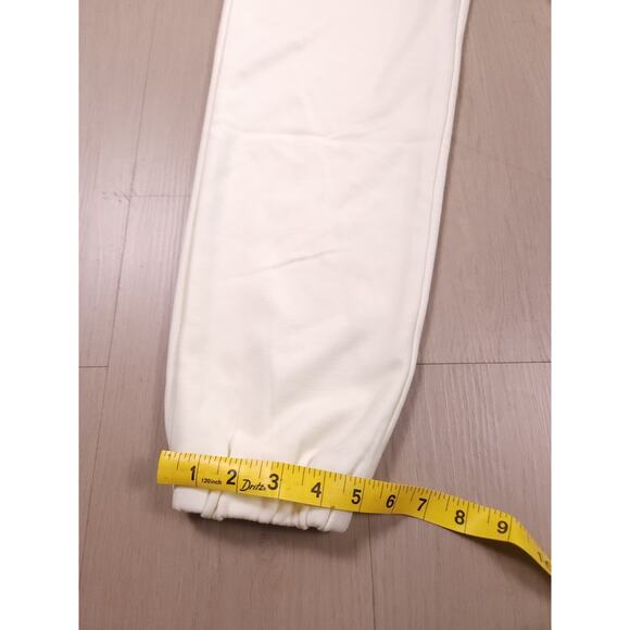 Woolx Merino Wool Joggers Women’s S – Ivory Fleece Sweatpants, Soft Warm Stretch - Picture 6 of 13